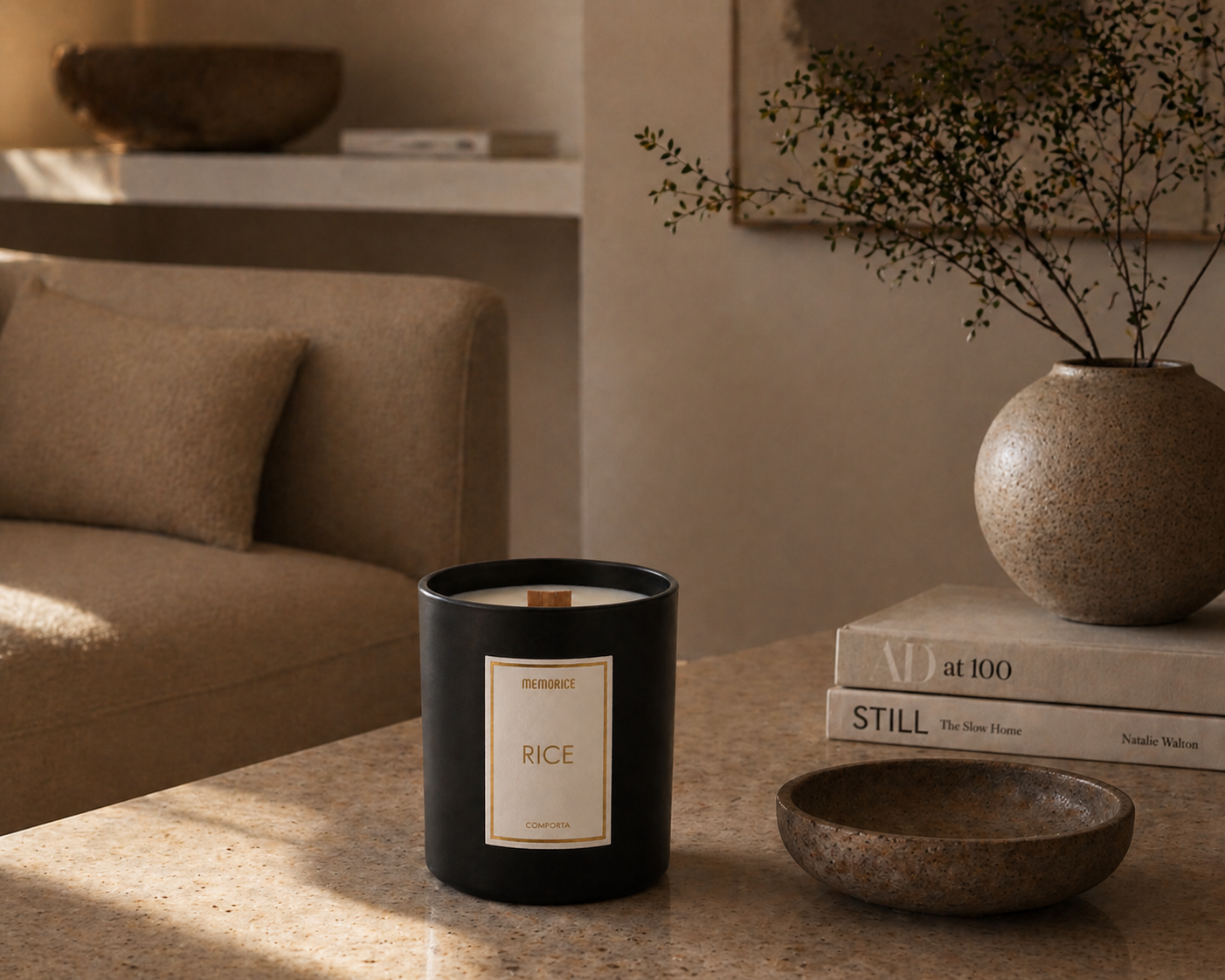 VELA PERFUMADA RICE